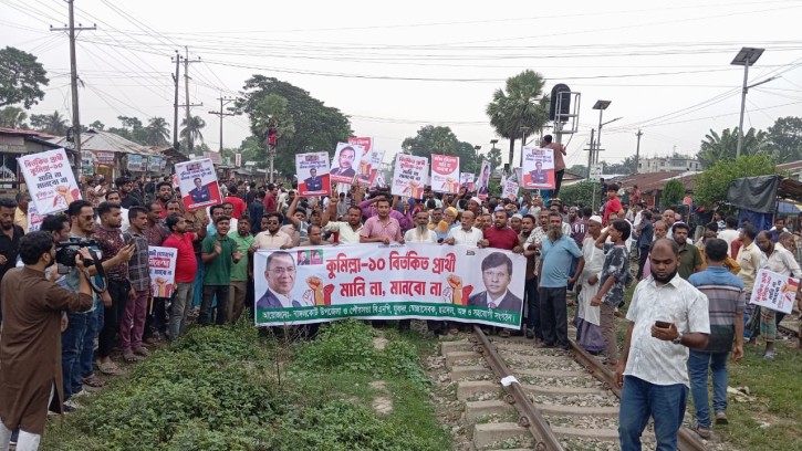 বিএনপি নেতা মোবাশ্বেরের মনোনয়ন দাবিতে ট্রেন চলাচল বন্ধ