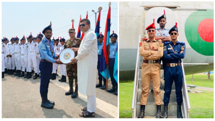 দীর্ঘ ১৮ বছর পর জাতীয় প্যারেডে কুমিল্লা ভিক্টোরিয়া কলেজ বিএনসিসি বিমান শাখার অংশগ্রহণ