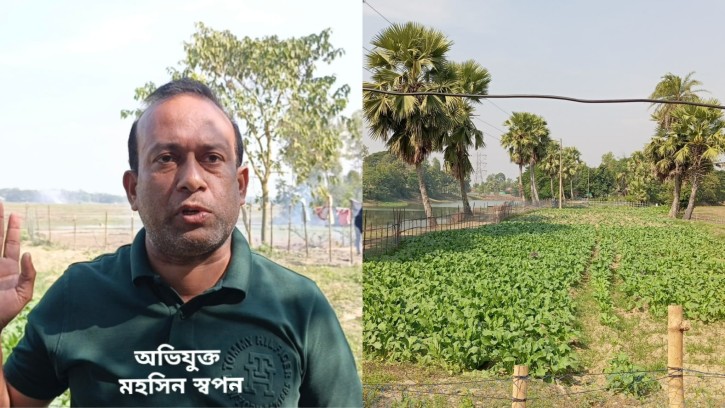 নাঙ্গলকোটে কৃষক পরিবারের জমি দখলের অভিযোগ যুবলীগ নেতার বিরুদ্ধে 