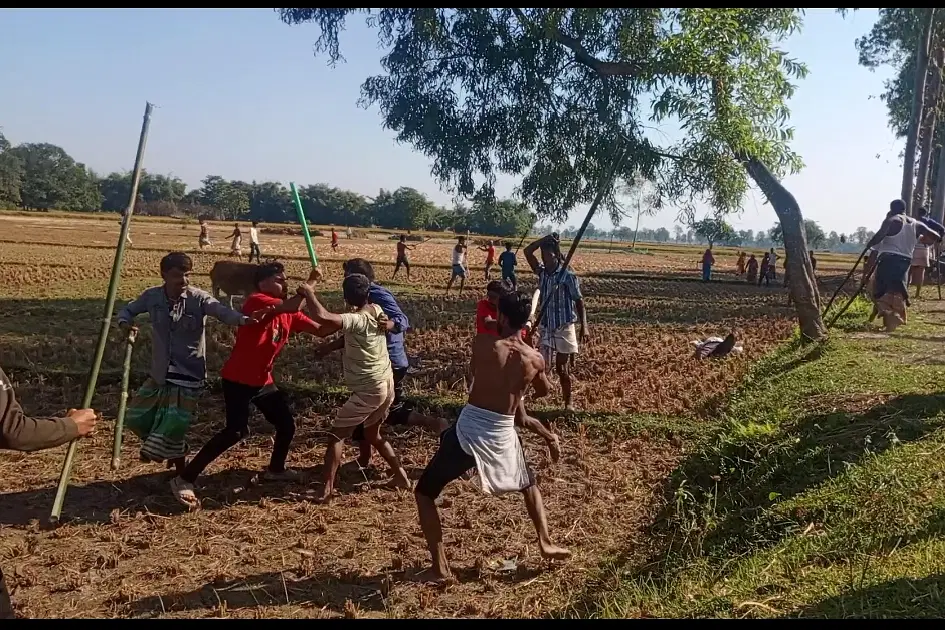 ধান কাটা নিয়ে সংঘর্ষে আহত ১০